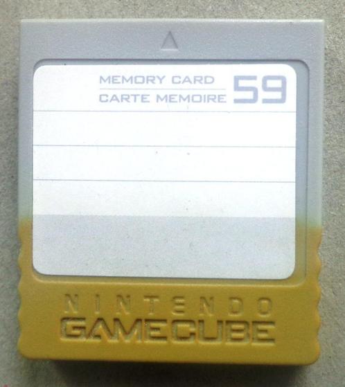 Originele memory card 59 block Nintendo Gamecube, Games en Spelcomputers, Games | Nintendo GameCube, Gebruikt, Ophalen of Verzenden