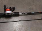 Canne abu garcia silvermax 220'  15-45gr+ moulin smax2-L, Watersport en Boten, Ophalen of Verzenden, Zo goed als nieuw, Werphengel