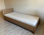 Bed 90 x 220 + matras, 90 cm, Gebruikt, Eenpersoons, Bruin