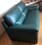 Schitterende leren lounge en bank van poltrone, Ophalen, Zo goed als nieuw, Leer