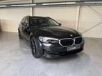 BMW 5 Serie 518 518d Touring Aut. - LEDER - velgen 20" - tre, 4 cilinders, Zwart, Leder, Bedrijf
