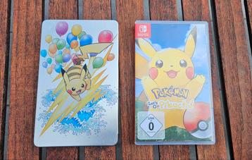 Pokémon Let's Go Pikachu Met Steelbook  beschikbaar voor biedingen