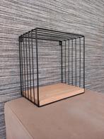 Wandrekje gemaakt van hout en zwart metaal, Huis en Inrichting, Woonaccessoires | Wandplanken en Boekenplanken, Ophalen, Zo goed als nieuw