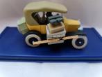 Kuifje-Tintin - Kuifje in Congo - gele wagen 1/43, Hobby en Vrije tijd, Nieuw, Ophalen of Verzenden, Auto