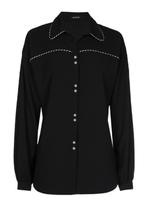 Caroline Biss zwarte blouse, Kleding | Dames, Blouses en Tunieken, Maat 38/40 (M), Zo goed als nieuw, Zwart, Verzenden