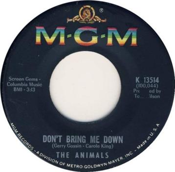 7"  The Animals ‎– Don't Bring Me Down  