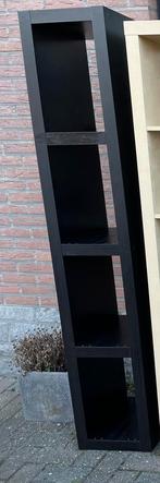 Boekenkast met 4 vakken, kleur bruin/zwart, Huis en Inrichting, Kasten | Boekenkasten, Ophalen, Minder dan 50 cm, Zo goed als nieuw