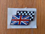 MG Rover union jack / checkered flag badges NIEUW, Ophalen of Verzenden