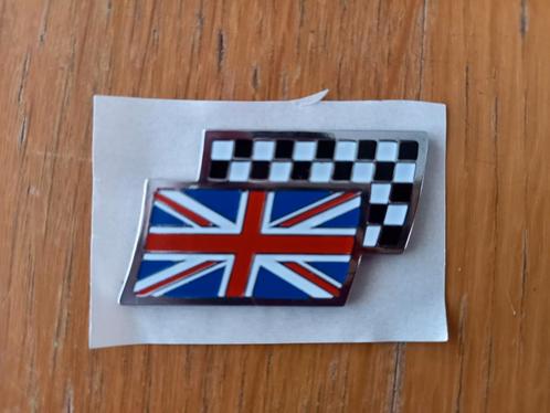 MG Rover union jack / checkered flag badges NIEUW, Auto diversen, Tuning en Styling, Ophalen of Verzenden