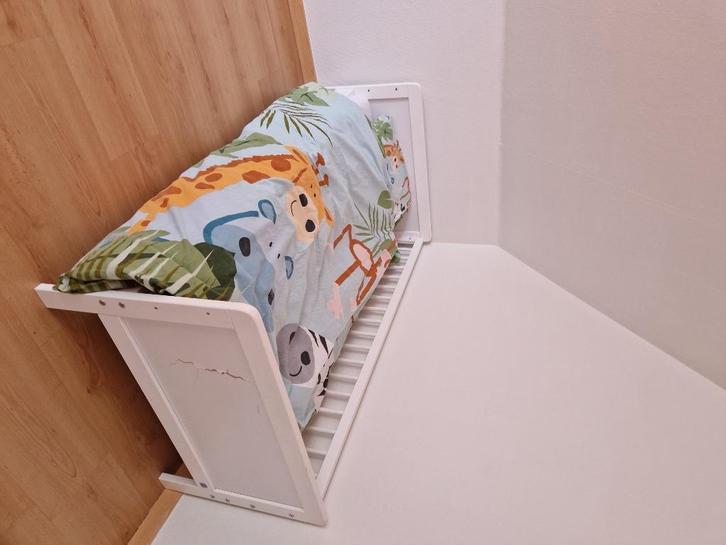 Peuterbed Plume Petite Amélie 140x 70 wit, Kinderen en Baby's, Kinderkamer | Bedden, Gebruikt, 140 tot 160 cm, 70 tot 85 cm, Lattenbodem