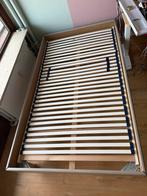 Bed + lattenbodem 220x120cm (extra lang), Huis en Inrichting, Slaapkamer | Bedden, Ophalen, Gebruikt, Twijfelaar, 120 cm