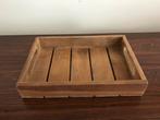 Houten dienblad plateau rechthoekig, Ophalen of Verzenden, Zo goed als nieuw, Rechthoekig