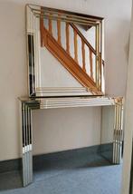 Deknudt sidetable en spiegel, Huis en Inrichting, Ophalen, Gebruikt, 100 tot 125 cm, 150 tot 200 cm