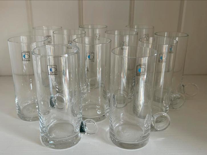Lot van 11 theeglazen Boussu kristal, Antiek en Kunst, Antiek | Glaswerk en Kristal, Ophalen