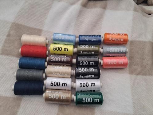 Lot de 20 bobines de fil à coudre, Hobby en Vrije tijd, Naaien en Fournituren, Nieuw, Garen of Naald(en), Ophalen