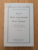 Revue de droit international et de droit comparé, Ophalen of Verzenden, Gelezen, Niet van toepassing