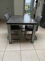 Gratis tafel met 3 stoelen, Ophalen, Gebruikt, 100 tot 150 cm, 50 tot 100 cm