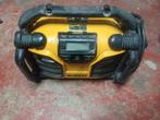 Radio de chantier dewalt avec batterie 5amp à réparer, TV, Hi-fi & Vidéo, Enlèvement, Radio