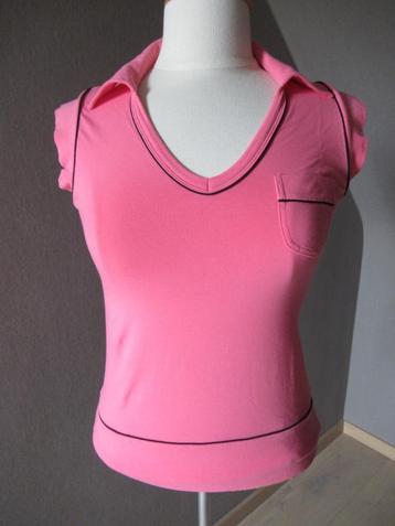 Nieuwe roze katoenen InWear T-shirt met kraagje, Medium beschikbaar voor biedingen