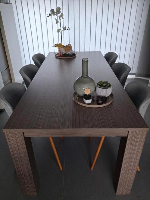 Volledige eetkamer Reno met 6 stoelen, Huis en Inrichting, Complete eetkamers, Gebruikt, Ophalen