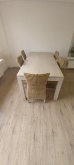 Eettafel van teakhout, Huis en Inrichting, Ophalen, Gebruikt, Eikenhout, Vijf personen of meer