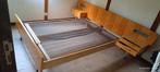 Echt vintage bed., Beige, Gebruikt, 140 cm, Hout