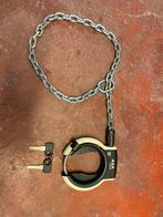kwaliteit fiets ringslot met ketting en 2 sleutels, Fietsen en Brommers, Fietsaccessoires | Fietssloten, Ophalen, Zo goed als nieuw