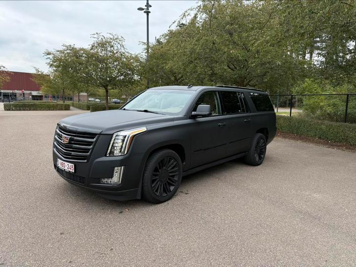 Cadillac Escalade ESV Platinum 2017 lichte vracht - LPG, Auto's, Cadillac, Particulier, Escalade, 360° camera, 4x4, ABS, Achteruitrijcamera