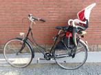 Hollandse damesfiets + fietsstoel, Fietsen en Brommers, Gebruikt, Ophalen