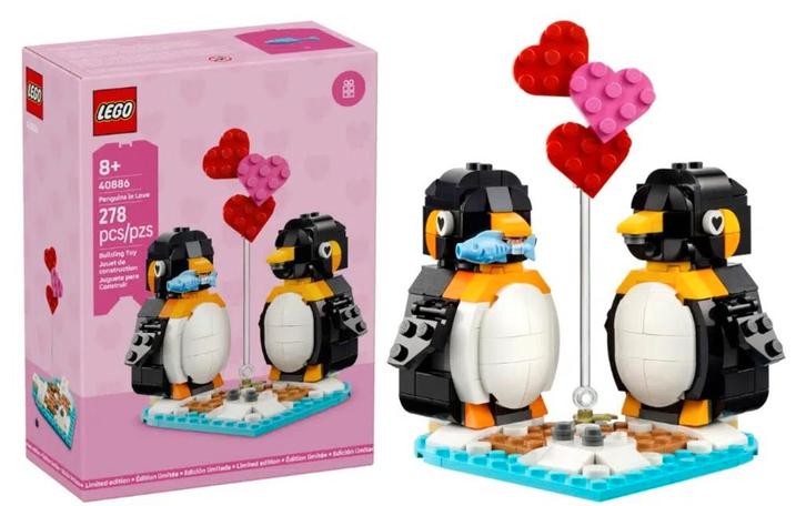 Lego Limited Edition Valentijn 40886 - Verliefde pinguïns, Enfants & Bébés, Jouets | Duplo & Lego, Neuf, Lego, Ensemble complet