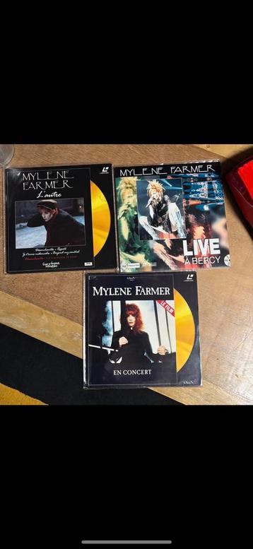 3 laserdisc mylene farmer, Enlèvement ou Envoi, Comme neuf
