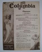 Catalogue disques vinyles Colombia. 1938 MISTINGUETT, Jo Bou, Boeken, Gelezen, Ophalen of Verzenden, Collectif, Algemeen
