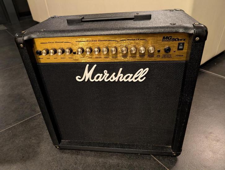 Marshall MG50 DFX gitaarversterker, Muziek en Instrumenten, Versterkers | Bas en Gitaar, Gebruikt, Gitaar, 50 tot 100 watt, Ophalen