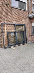 Schuifpui/ schuifraam 277x221cm +rolluik+ vliegenraam, Doe-het-zelf en Bouw, Raamkozijnen en Schuifdeuren, Ophalen, Kunststof