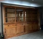 Teak wandkast, Huis en Inrichting, Kasten | Wandmeubels, Glas, Ophalen, Met deur(en)