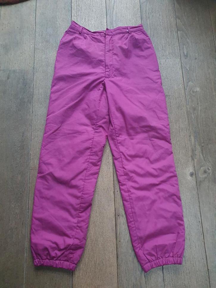 Retro paarse broek – vintage ski/outdoorstijl maat 36, Kleding | Dames, Broeken en Pantalons, Maat 36 (S), Ophalen of Verzenden