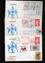 brieven met afstempeling op atomium, Verzenden, Gestempeld, Gestempeld, Met envelop