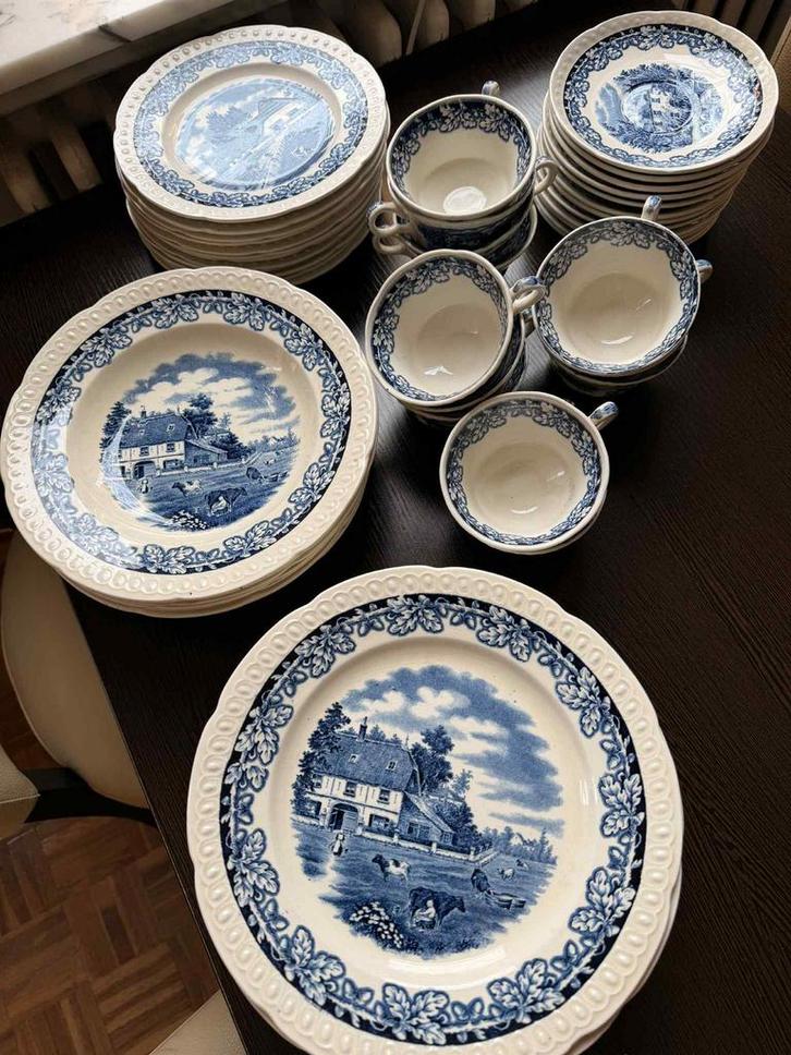 Boerenhoeve keramiek servies, Antiek en Kunst, Antiek | Servies compleet, Ophalen