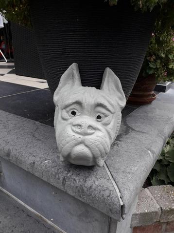 Belle tête de chien en béton, Enlèvement, Comme neuf