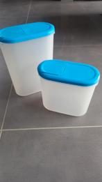 Lot de 2 boites de conservation, Enlèvement ou Envoi, Comme neuf, Bleu, Boîte