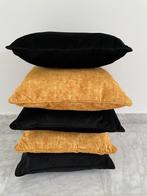 6 Design kussens als nieuw, Zo goed als nieuw, Zwart, Ophalen