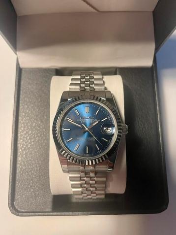 Montre automatique Seiko Mod Datejust bleu marine hommes, Bijoux, Sacs & Beauté, Montres | Hommes, Seiko, Acier, Acier, Envoi