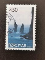 Faeroer / Foroyar 1996 - landschap - rotsen, Ophalen of Verzenden, Denemarken, Gestempeld
