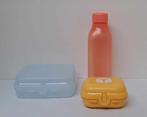 Tupperware™ « Lunchset » salmon - blauw - geel, Verzenden, Nieuw, Wit, Bus of Trommel