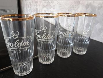 4 Goldor bierglazen, Enlèvement, Comme neuf, Verre ou Verres