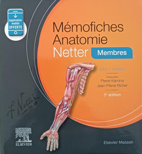 ETUDIANTS EN MEDECINE - Mémofiches Anatomie Netter - Membres, Boeken, Studieboeken en Cursussen, Zo goed als nieuw, Hoger Onderwijs