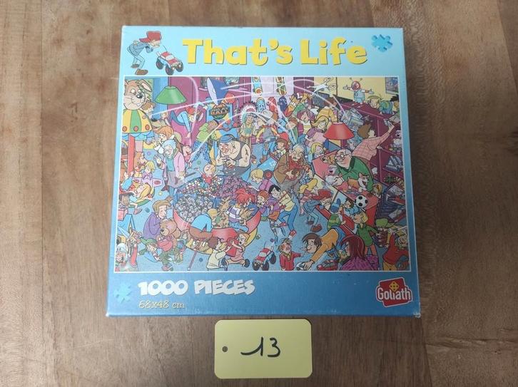 thats life puzzel, Hobby en Vrije tijd, Denksport en Puzzels, Gebruikt, Legpuzzel, 500 t/m 1500 stukjes, Ophalen of Verzenden