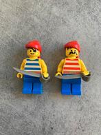 Lego piraat minifig (2x), Kinderen en Baby's, Gebruikt, Ophalen of Verzenden, Lego, Losse stenen