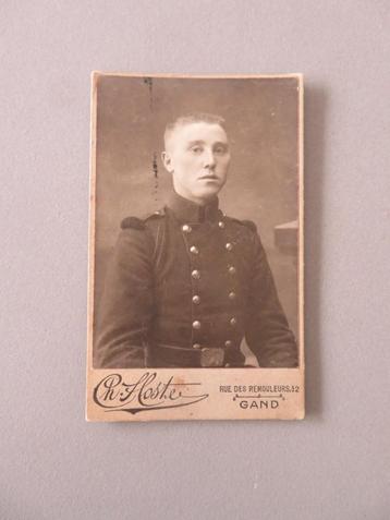 photo militaire CDV 1890 - 1914 Ch. Hostel Ghent Grand, Envoi, Autres, Photo ou Poster