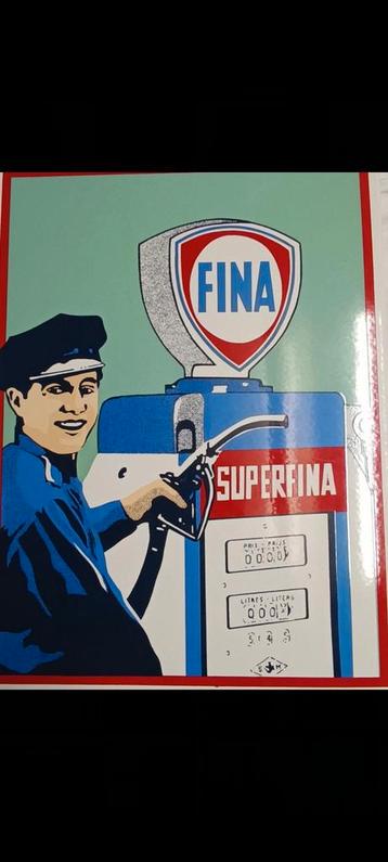 plaque émaillée Rare Fina / SuperFina 25ex.